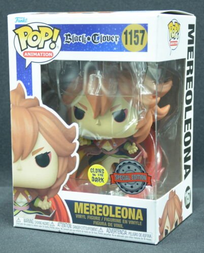 Funko Pop Mereoleona 1157 Vinyle Figurine Noir Clover Glows En The Dark Neuf Ovp